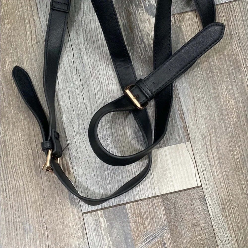 Jones New York Charcoal and Black Textured Backpack